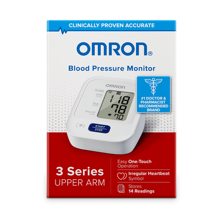 Omron®3 Series™ Home Automatic Digital Blood Pressure Monitor