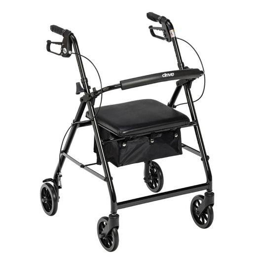 Drive Lightweight Rollator with Fold Up and Removable Back Support
