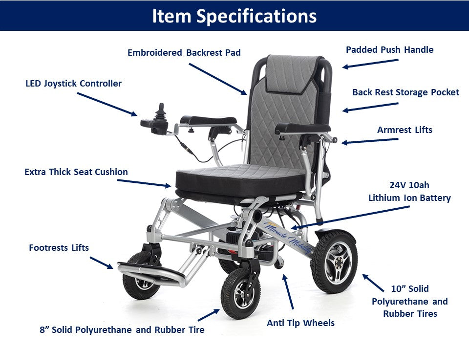 Miracle Mobility Silver 6000 Plus Electirc Wheelchair