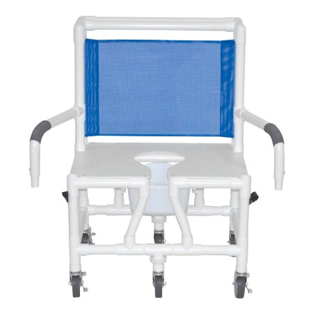 MJM PVC Bariatric Shower Chair with Dual Drop Arm