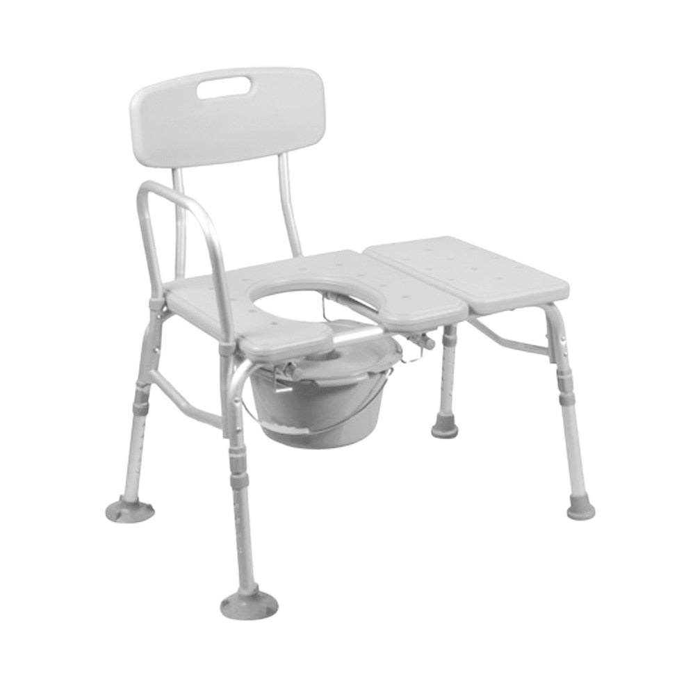 Rhythm transfer bench with commode opening