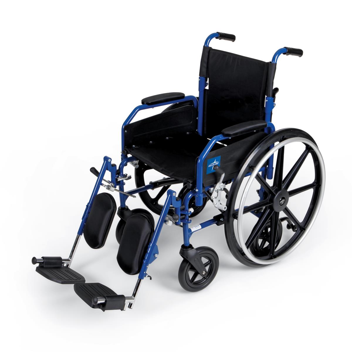 Medline Hybrid 2 Wheelchair + Transport Chair with Removable Desk-Length Arms