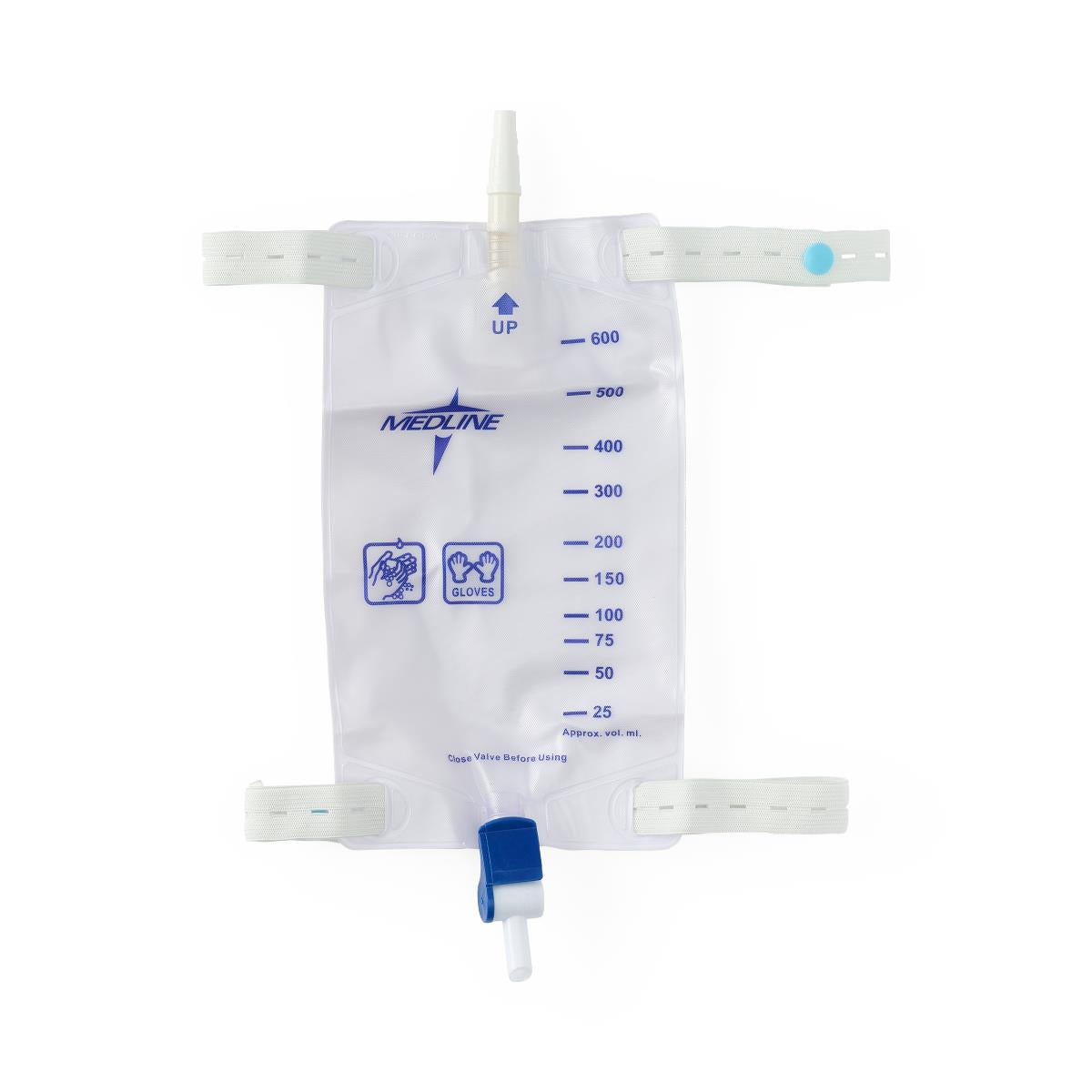 Medline Flip Drain Leg Bag 900mL