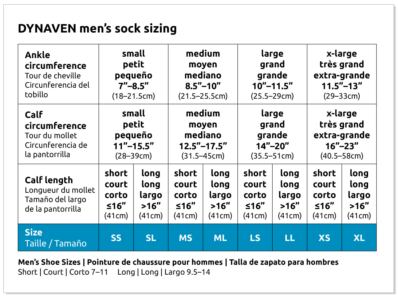 Sigvaris Dynaven Men's Knee High 20-30mmHg