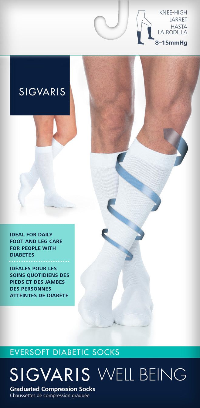 Sigvaris EverSoft Diabetic Sock 8-15mmHg