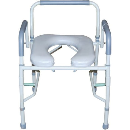 Drive Bedside Commode Steel with Drop Arms and Padded Seat