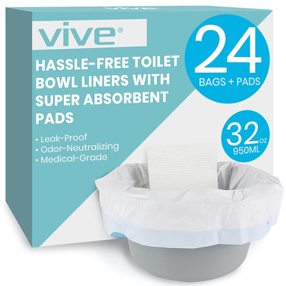 Toilet Bowl Liners 24 Pack