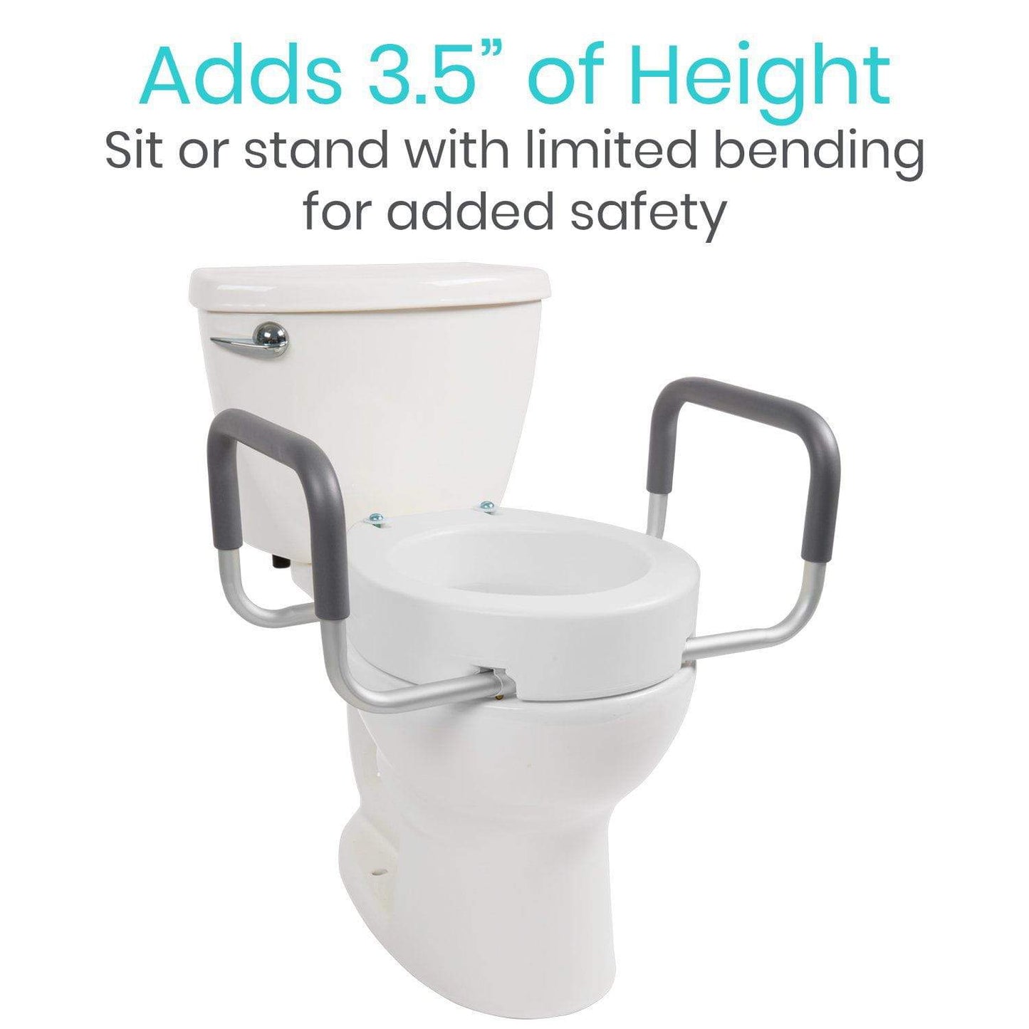 Toilet Seat Riser with Arms