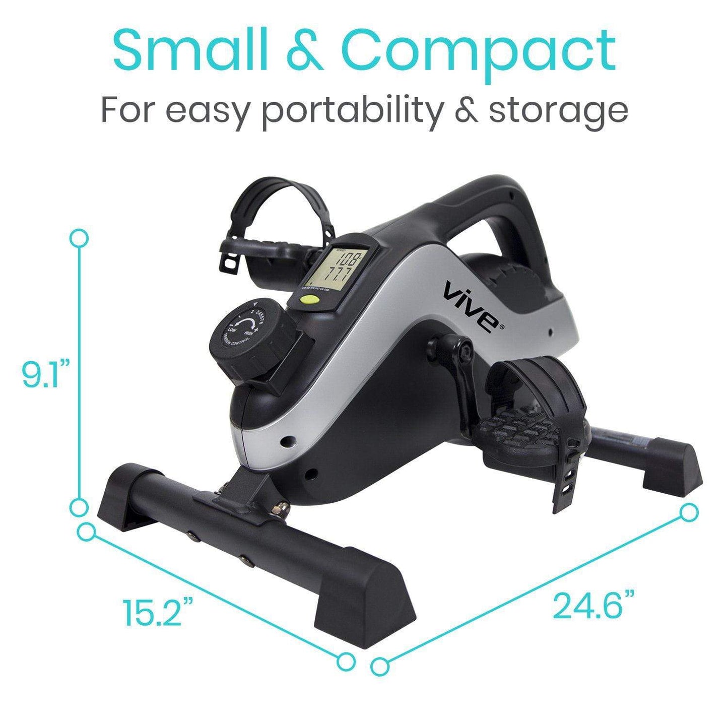 Magnetic Pedal Exerciser Compatible with Smart Devices