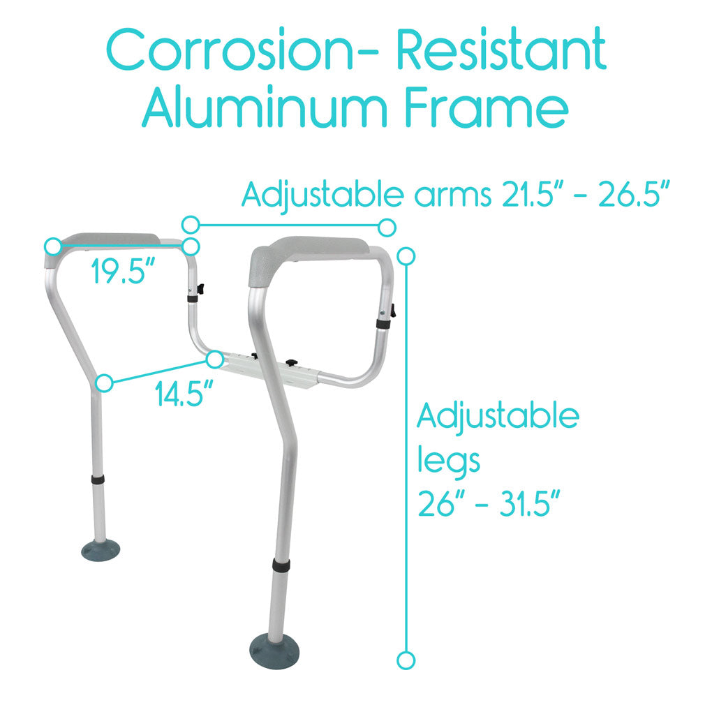 Toilet Safety Rail (2 Pack)