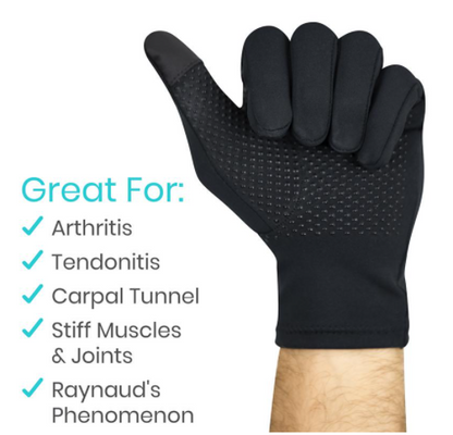 Copper Full Finger Arthritis Gloves