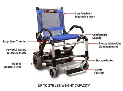 Journey Zoomer® Folding Power Chair Left- or Right-handed Control