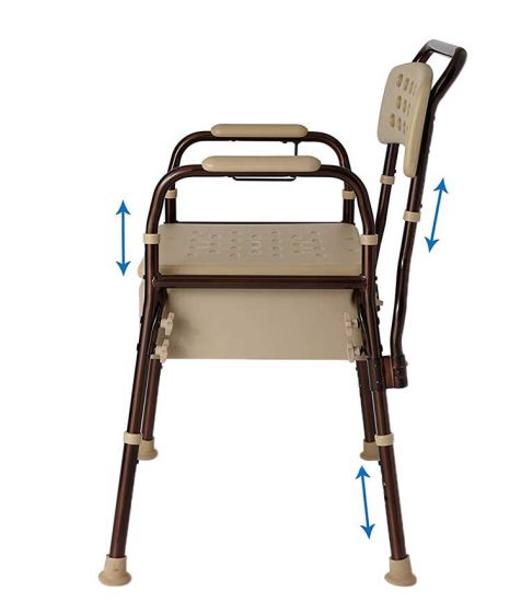 Medline Steel Commode with Microban