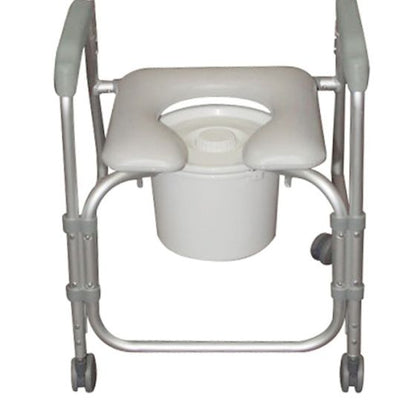 Drive Portable Lightweight Shower Chair Commode with Casters
