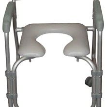 Drive Portable Lightweight Shower Chair Commode with Casters