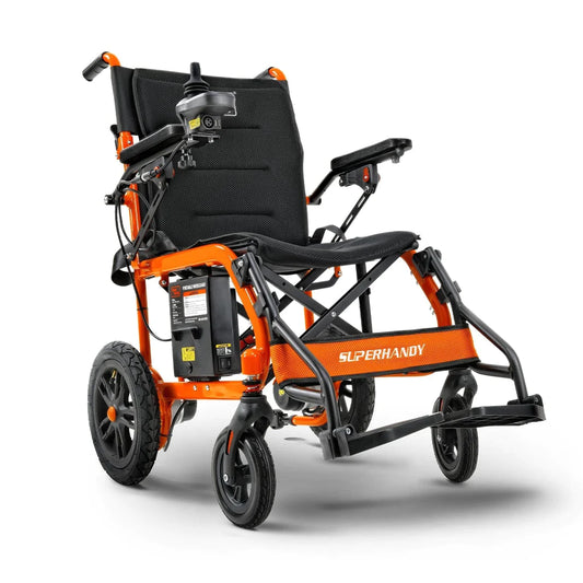 SuperHandy Electric Wheelchair - 24V 6Ah Battery, 220Lbs Max Weight