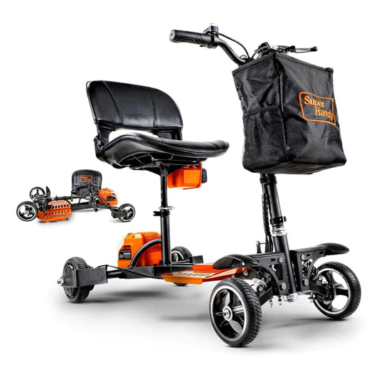 SuperHandy Mobility Scooter Passport Pro - Foldable, 48V Li-Ion Battery, 330lbs Load