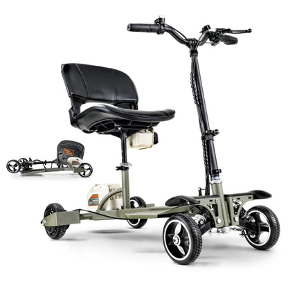 SuperHandy Mobility Scooter Passport Pro - Foldable, 48V Li-Ion Battery, 330lbs Load