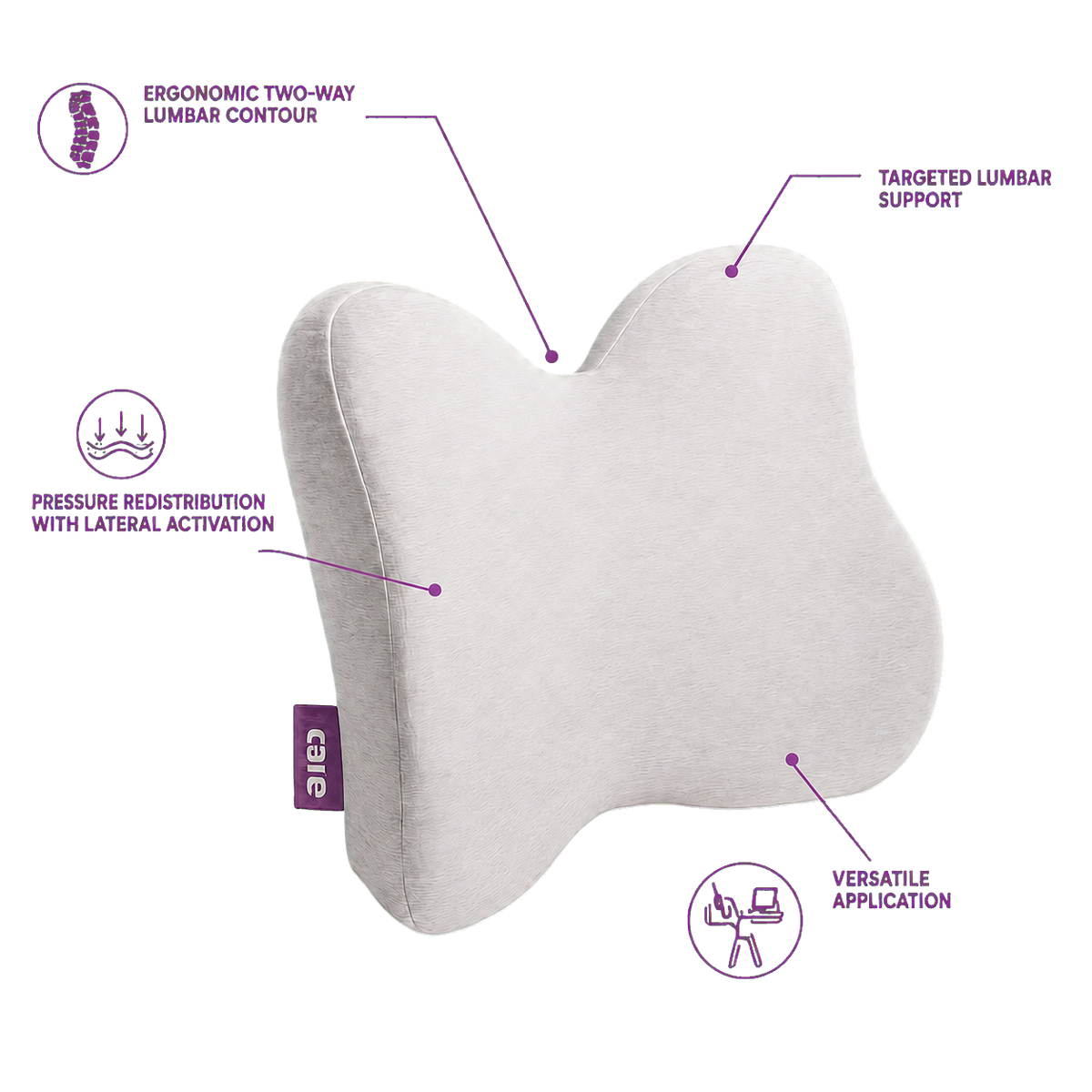 Icare Reform low back support cushion alternate view