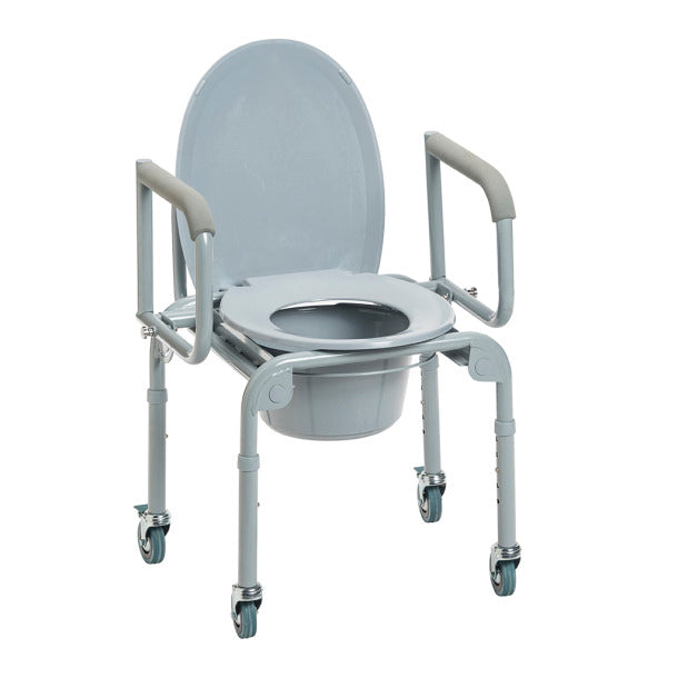 Drive™ Steel Commode with Wheels