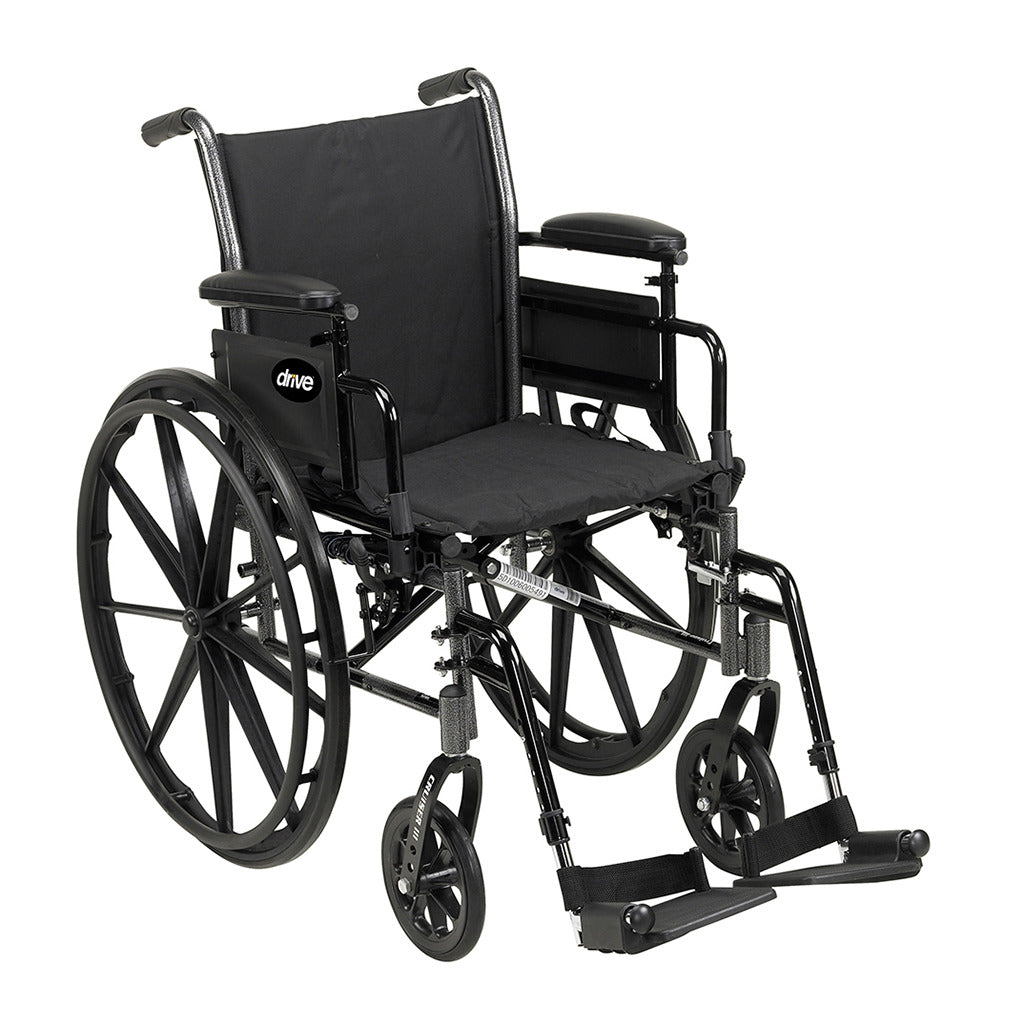 Drive™ Cruiser III Wheelchair 18in