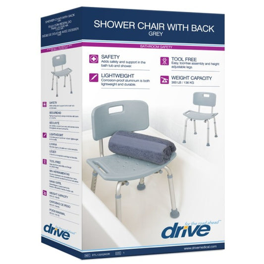 Drive Shower Chair with Back