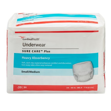 Cardinal Sure Care™ Plus Unisex Adult Absorbent Underwear Pull On