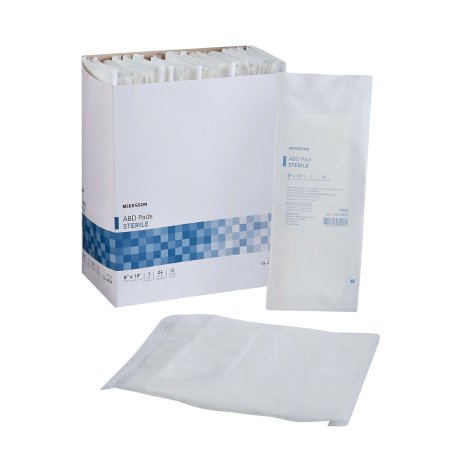 Mckesson Abdominal Pad 8 X 10 Inch 1 per Pack Sterile Rectangle