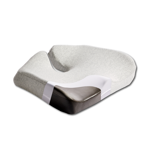 Icare Reform seat support cushion with coccyx relief cutout