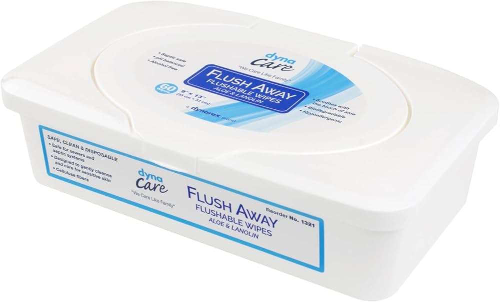 Flushable Wipes 60/Bx