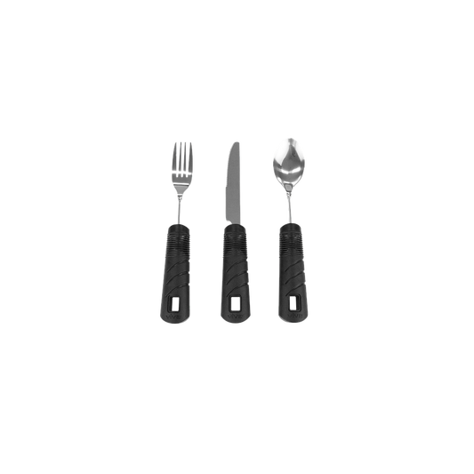 Vive Bendable Adaptive Utensil Set Black