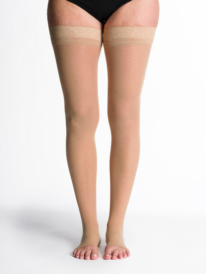 Sigvaris Women's Style Sheer Thigh-High Open-Toe
