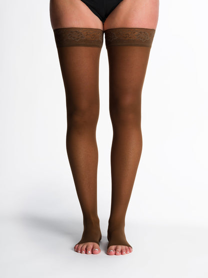 Sigvaris Women's Style Sheer Thigh-High Open-Toe