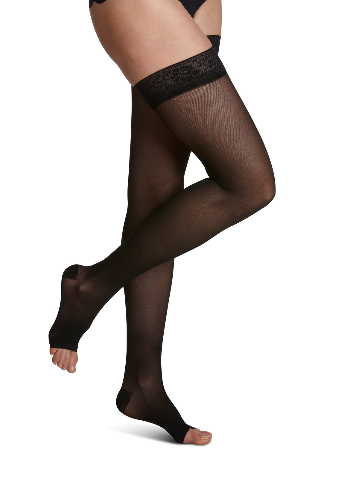 Sigvaris Women's Style Sheer Thigh-High Open-Toe