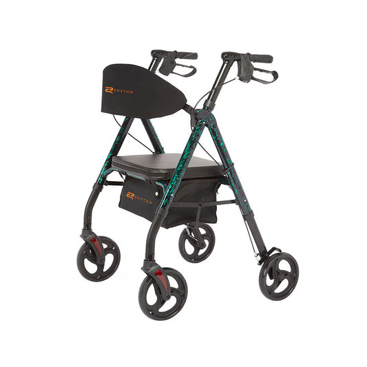 Rhythm Royal Deluxe Universal - Aluminum 4 Wheel Rollator