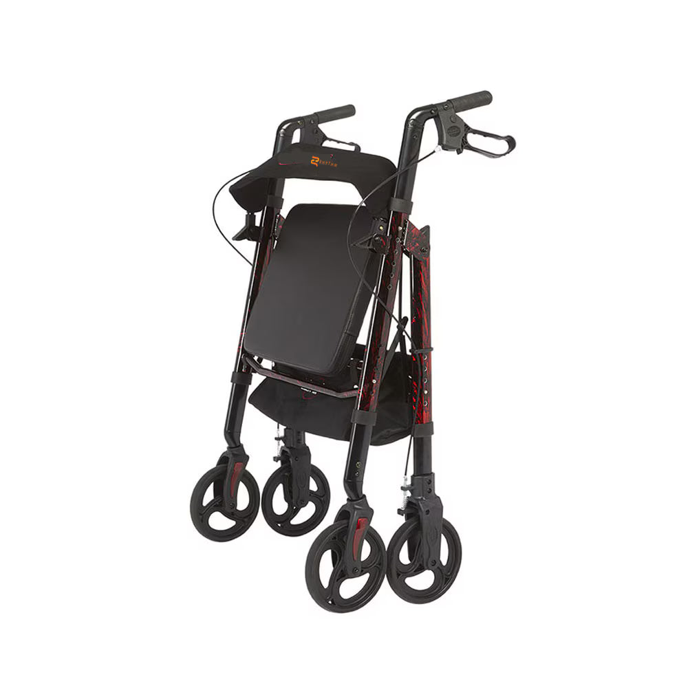 Rhythm Regal Bariatric Rollator - Aluminum, 450 lb, Wide Seat