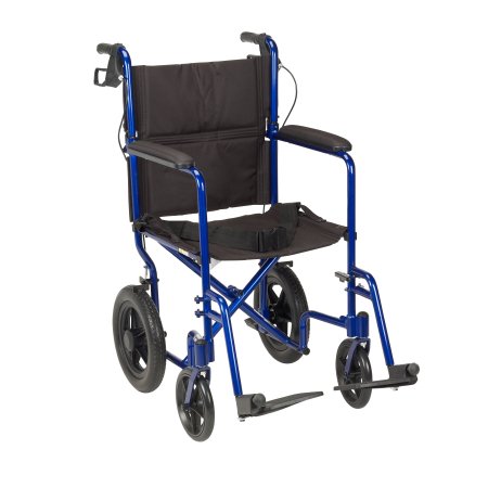 Drive Expedition Lightweight Transport Chair with Flat Free Wheels