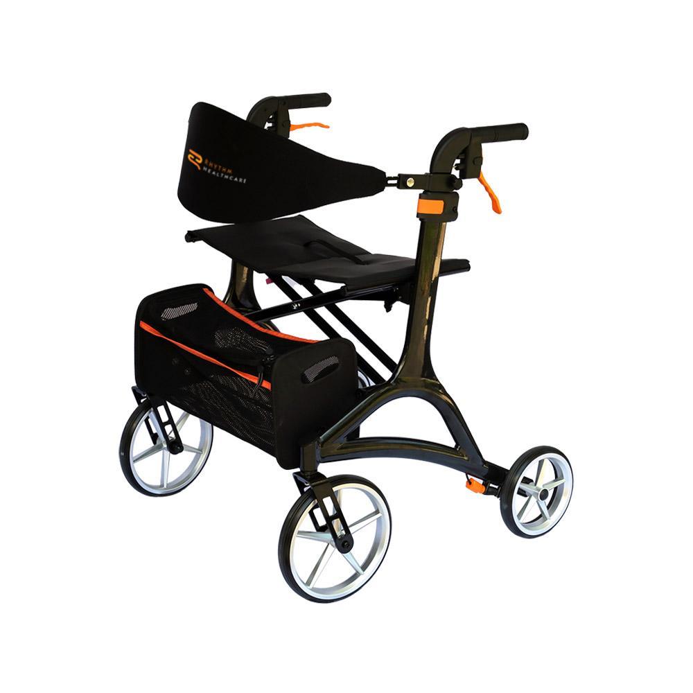 Rhythm Bariatric Crescendo rollator, 400 lb capacity wide seat