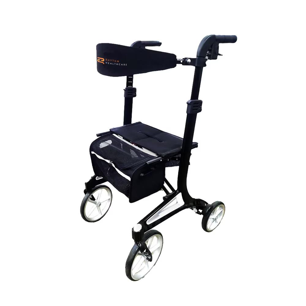 Rhythm Tall Arpeggio rollator, tall-frame euro style walker with seat