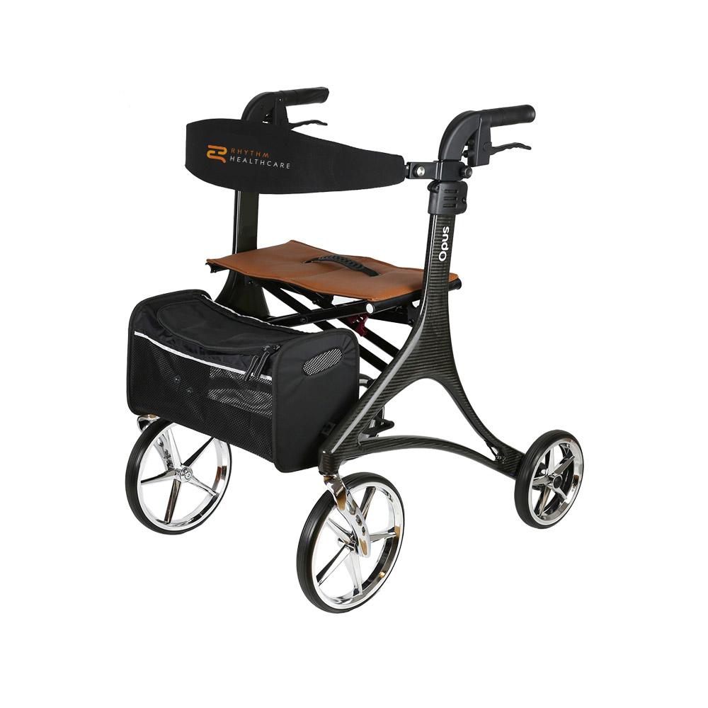 Rhythm Opus carbon fiber rollator, ultra lightweight walker with seat