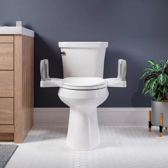 BEMIS  Assist™ Standard Height Premium Toilet Seat + Support Arms