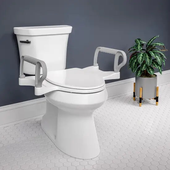 BEMIS  Assist™ Standard Height Premium Toilet Seat + Support Arms