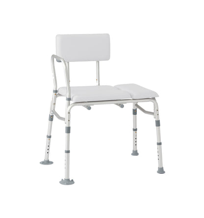 Rhythm padded transfer bench, alternate view