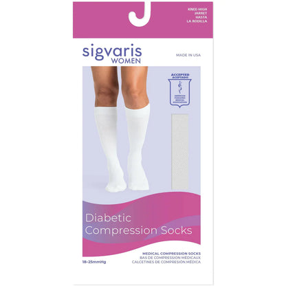 Sigvaris Womens Diabetic Compression Socks 18-25 mmHg