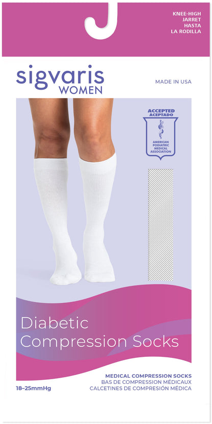 Sigvaris Womens Diabetic Compression Socks 18-25 mmHg