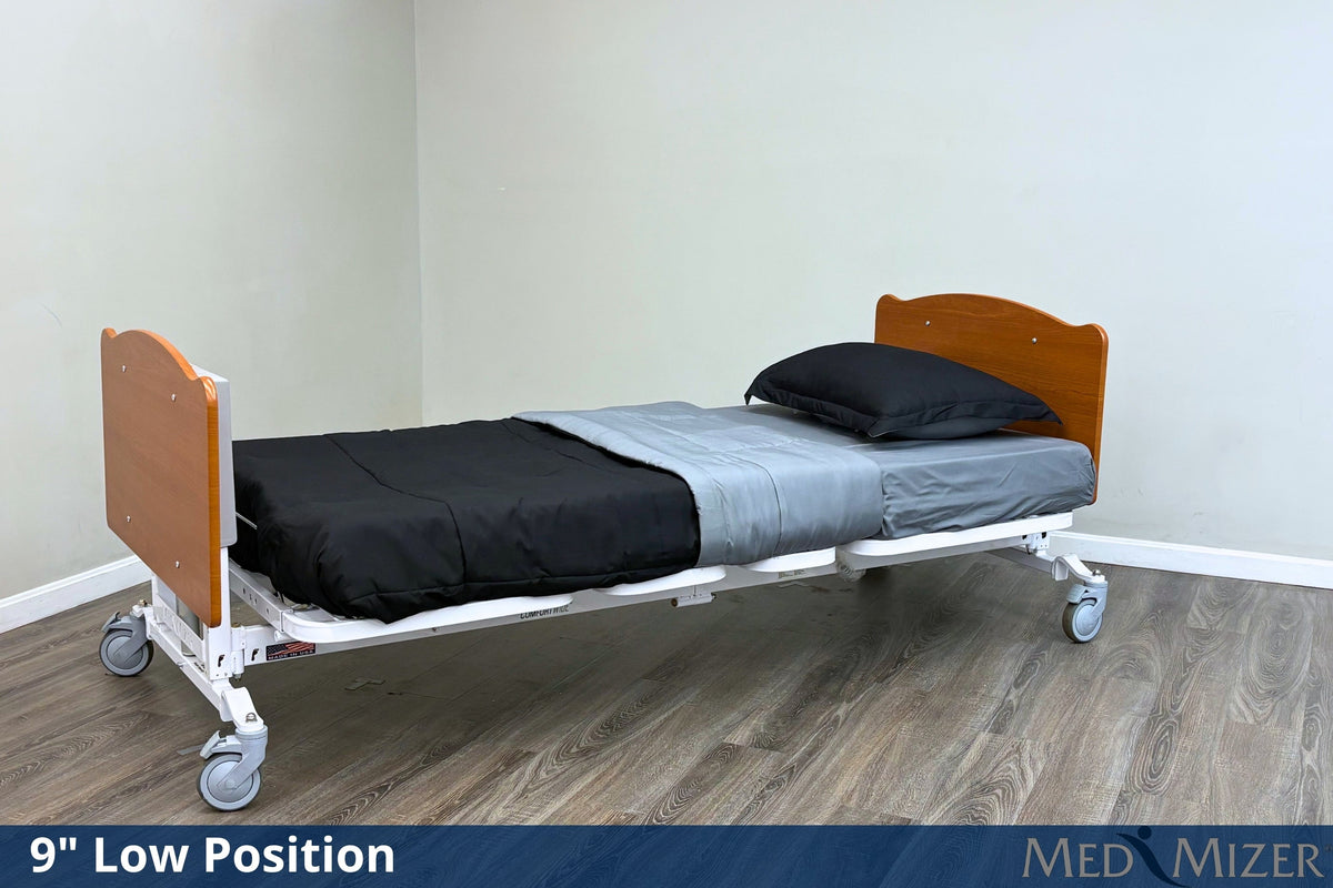 Med-Mizer ComfortWide bariatric bed, side view