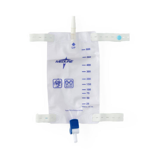 Medline Flip Drain Leg Bag 600mL