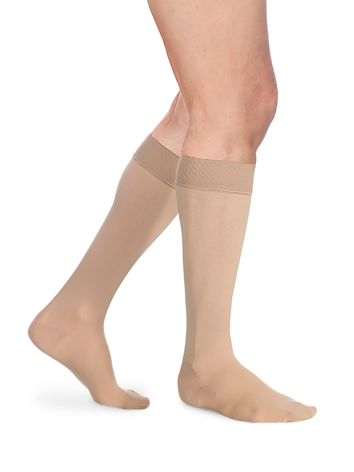 Sigvaris Men's Essential Opaque Calf with Grip Top