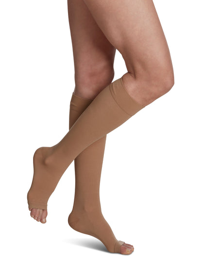 Sigvaris Essential Opaque Calf Open-Toe