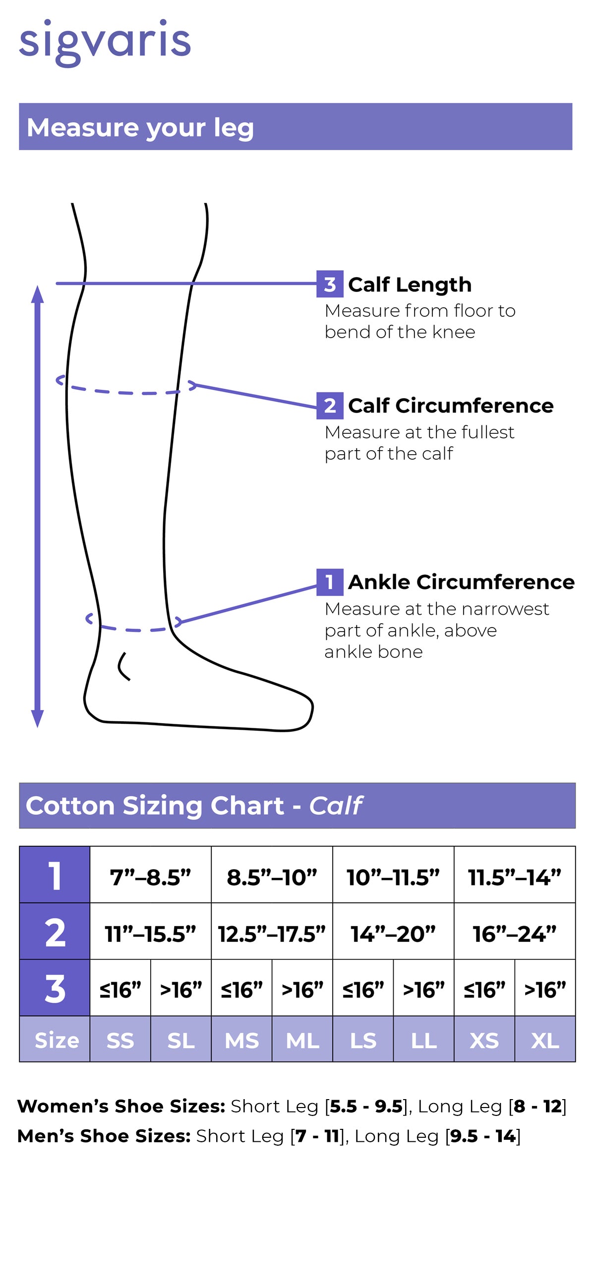 Sigvaris Women's Essential Cotton Calf